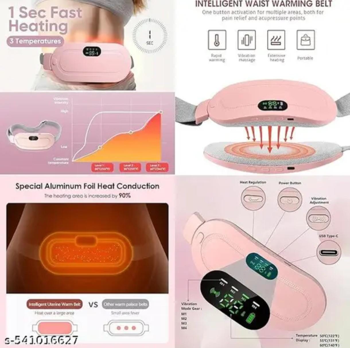 Portable Heating Massager for Period Pain – Menstrual Cramp Relief Device