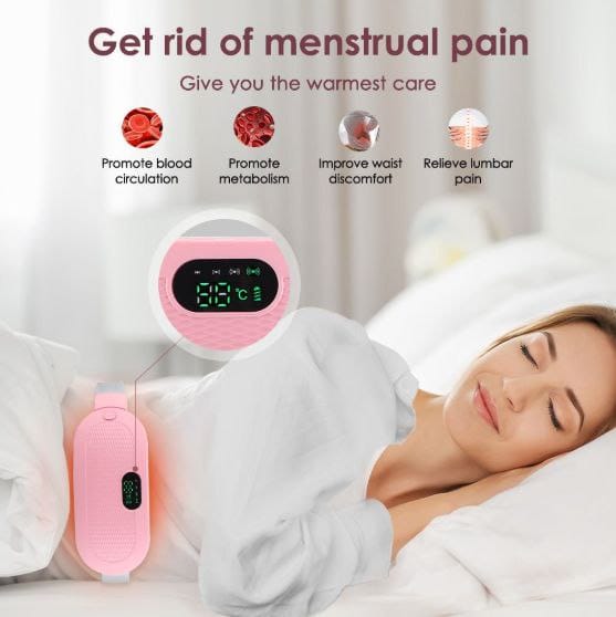 Portable Heating Massager for Period Pain – Menstrual Cramp Relief Device