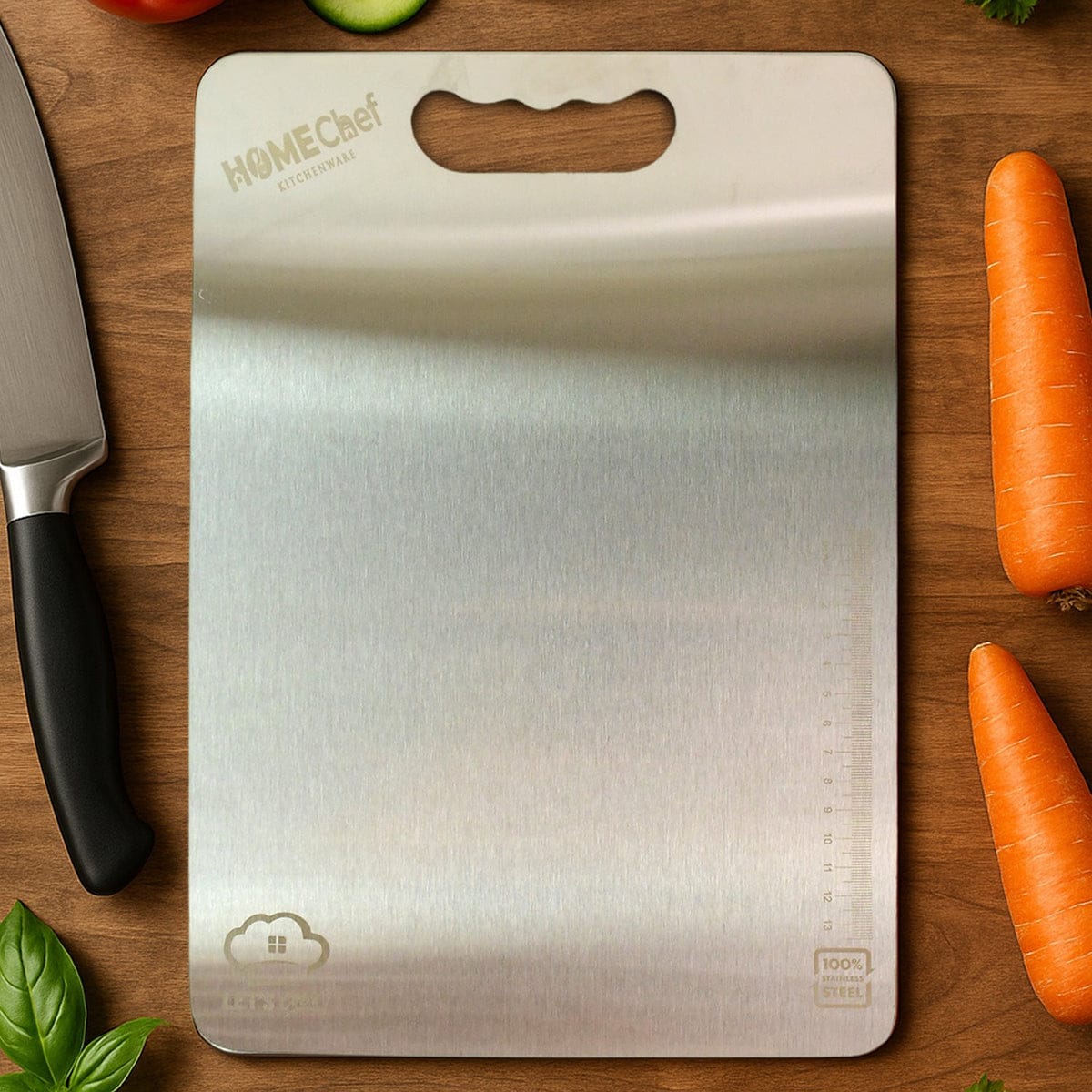 Premium Stainless Steel Cutting Board 229mm x 330mm