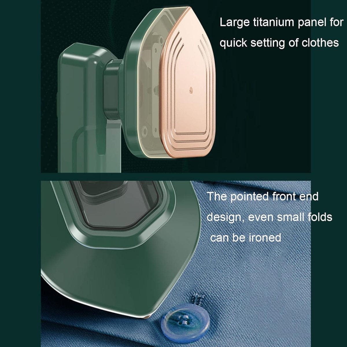 Mini Steam Iron Handheld Garment Steamer For Clothes - Portable Travel Household Ironing Machine Fast Heat Up Powerful Steam Compact Design For Travel And Home Quilting Sewing Iron Useful Gifts For Family Members Friends Birthday